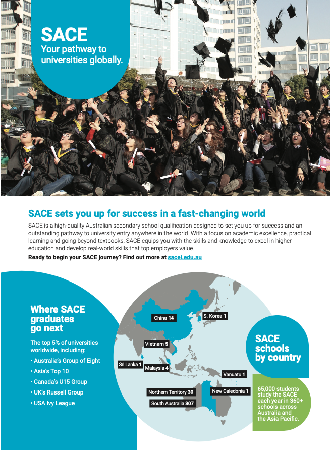 SACE Fast facts
